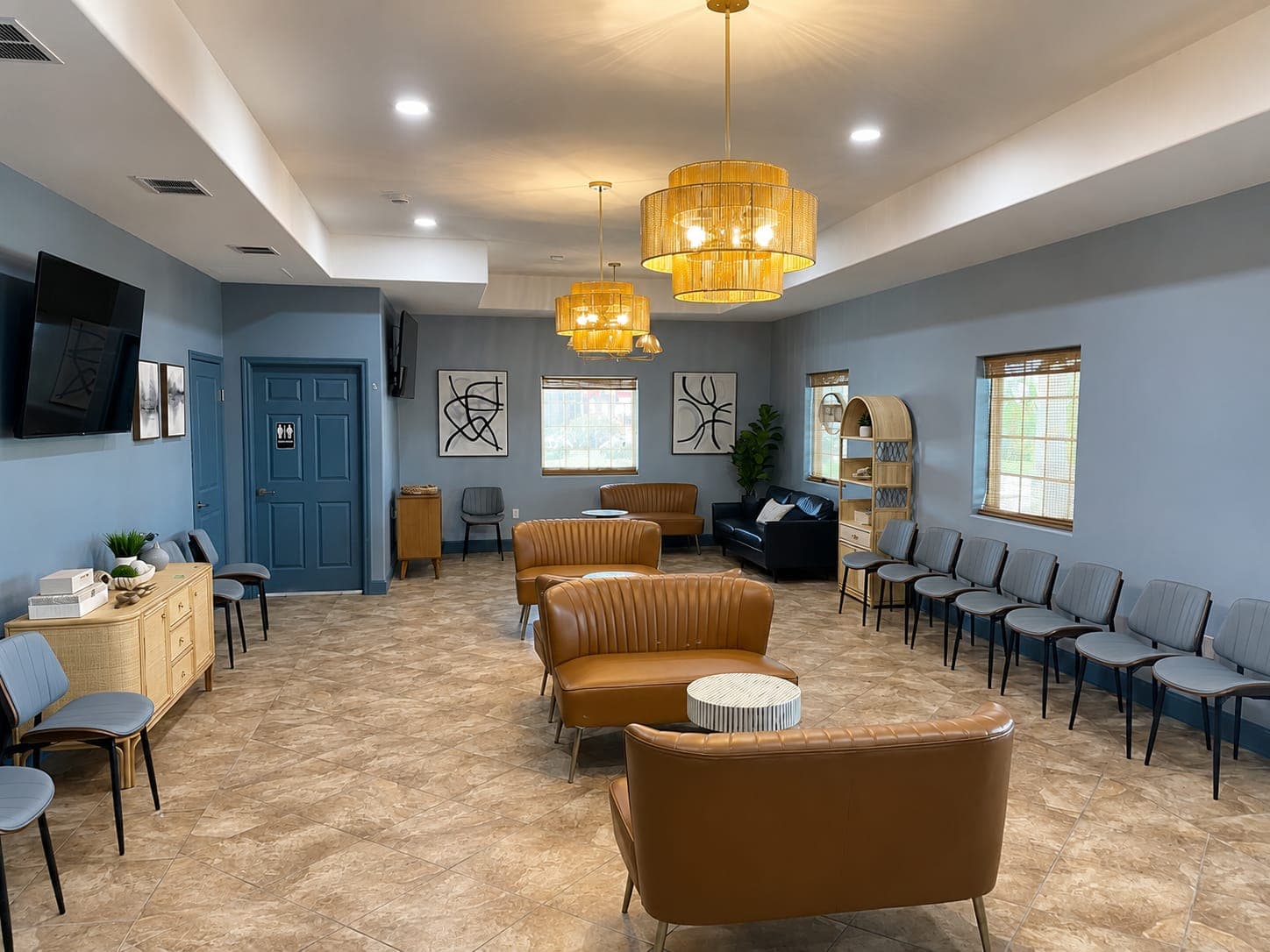 Lifetime Vitality Clinic lobby and waiting area in Portland, TX